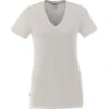 Elevate Women's Heather Grey Sarek V-Neck Short Sleeve Tee -Elevate TM97891 Heather Grey F
