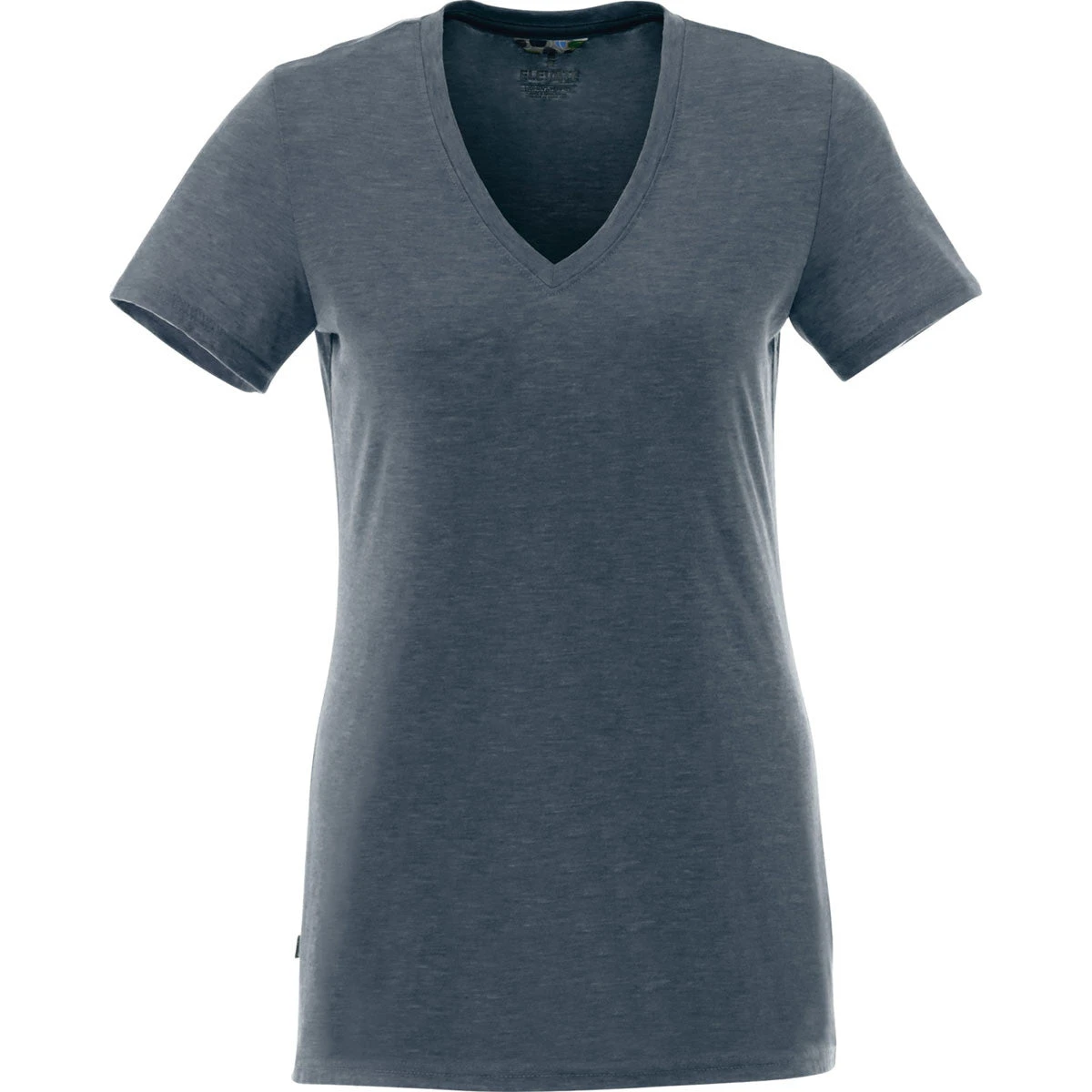 Elevate Women's Navy Heather Sarek V-Neck Short Sleeve Tee 3 Elevate Women's Navy Heather Sarek V-Neck Short Sleeve Tee