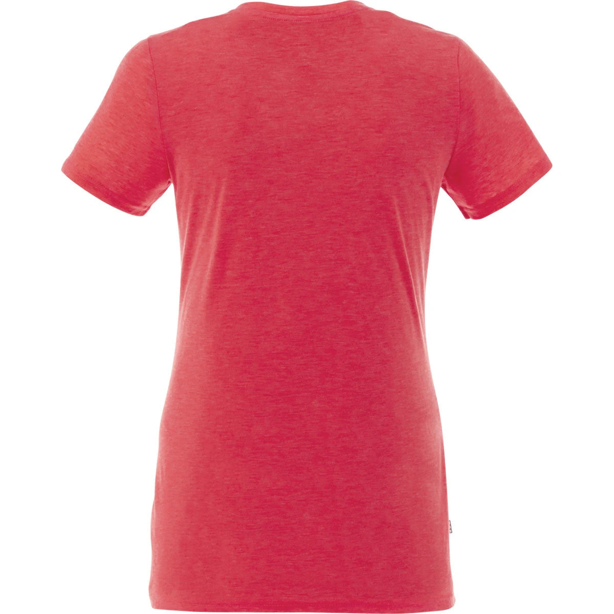 Elevate Women's Team Red Heather Sarek V-Neck Short Sleeve Tee 4 Elevate Women's Team Red Heather Sarek V-Neck Short Sleeve Tee - Image 2