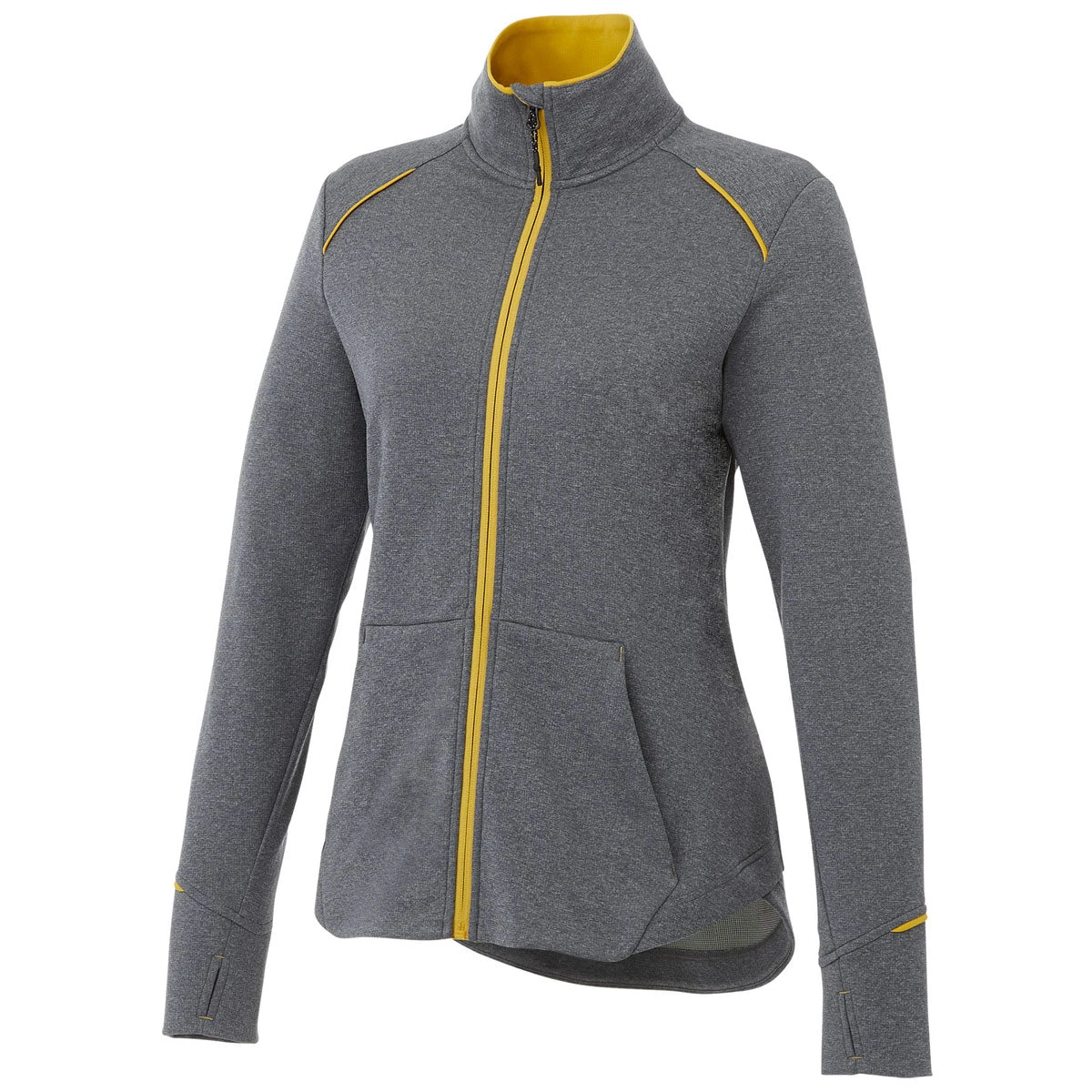 Elevate Women's Yellow/Heather Charcoal Tamarack Full Zip Jacket 3 Elevate Women's Yellow/Heather Charcoal Tamarack Full Zip Jacket
