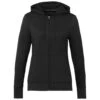 Elevate Women's Black Lavar Eco Knit Full Zip Hoody -Elevate TM98145 Black F