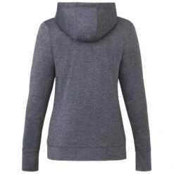 Elevate Women's Heather Dark Charcoal Lavar Eco Knit Full Zip Hoody -Elevate TM98145 Heather Dark Charcoal B