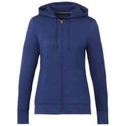 Elevate Women's Vintage Navy Lavar Eco Knit Full Zip Hoody