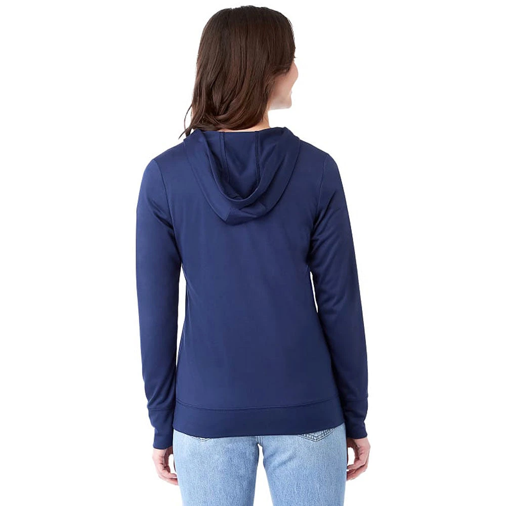 Elevate Women's Vintage Navy Lavar Eco Knit Full Zip Hoody 6 Elevate Women's Vintage Navy Lavar Eco Knit Full Zip Hoody - Image 4