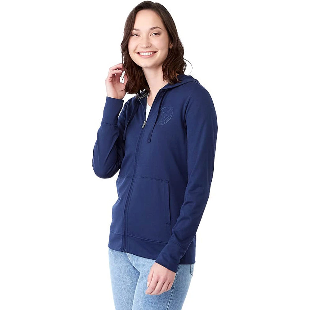 Elevate Women's Vintage Navy Lavar Eco Knit Full Zip Hoody 7 Elevate Women's Vintage Navy Lavar Eco Knit Full Zip Hoody - Image 5