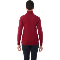 Elevate Women's Vintage Red Panorama Hybrid Knit Jacket -Elevate TM98153 369 HTB