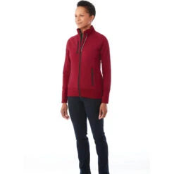 Elevate Women's Vintage Red Panorama Hybrid Knit Jacket -Elevate TM98153 369 HTS