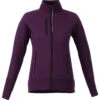 Elevate Women's Dark Plum Panorama Hybrid Knit Jacket 1 Elevate Women's Dark Plum Panorama Hybrid Knit Jacket -Elevate TM98153 585 F