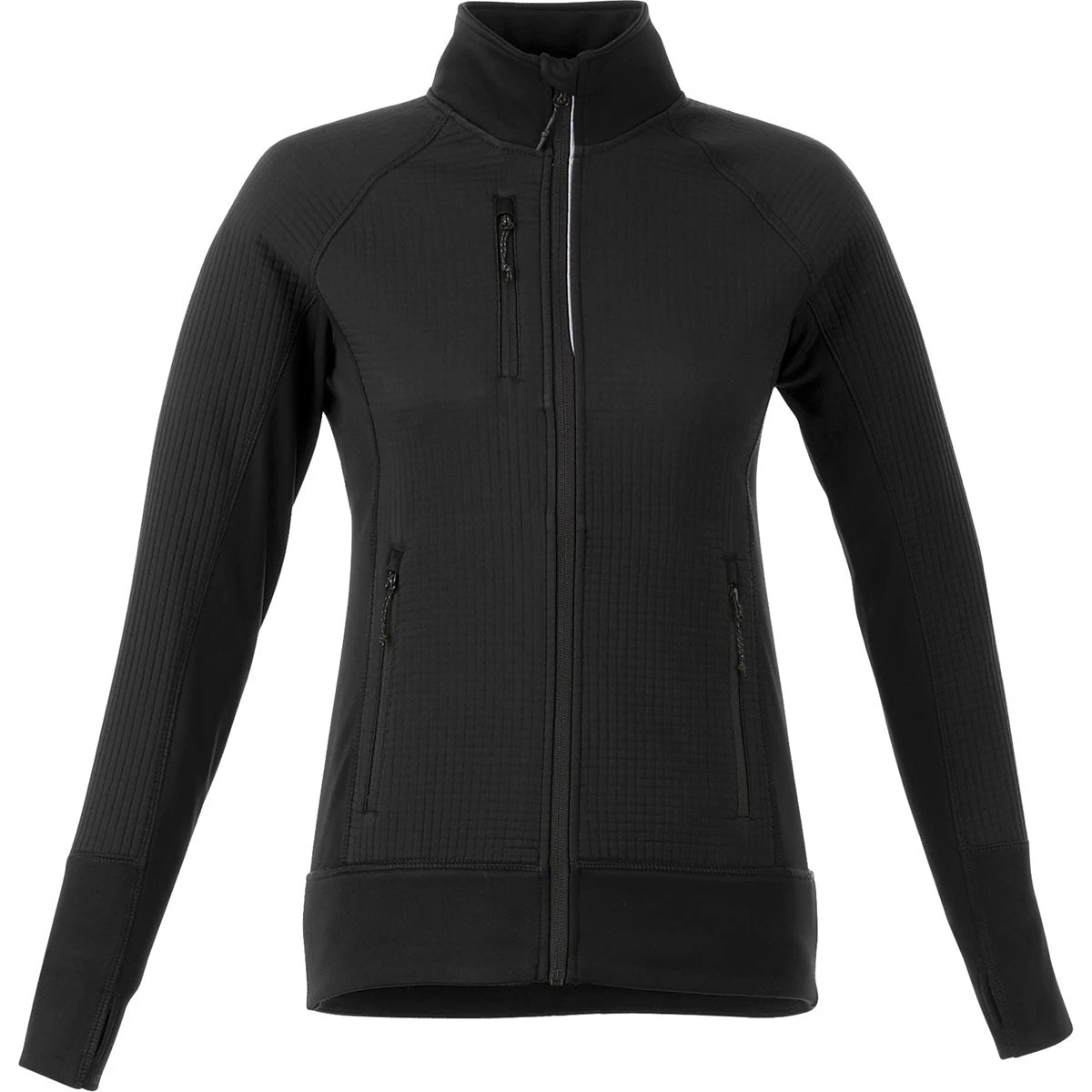 Elevate Women's Black Panorama Hybrid Knit Jacket 3 Elevate Women's Black Panorama Hybrid Knit Jacket