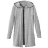 Elevate Women's Heather Grey Ashland Knit Hooded Cardigan -Elevate TM98213 932 F
