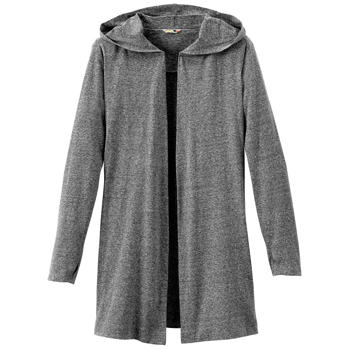 Elevate Women's Heather Dark Charcoal Ashland Knit Hooded Cardigan 3 Elevate Women's Heather Dark Charcoal Ashland Knit Hooded Cardigan
