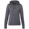 Elevate Women's Heather Dark Charcoal Lavar Eco Knit Hoody -Elevate TM98222 Heather Dark Charcoal F