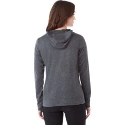 Elevate Women's Heather Dark Charcoal Lavar Eco Knit Hoody -Elevate TM98222 Heather Dark Charcoal HTB