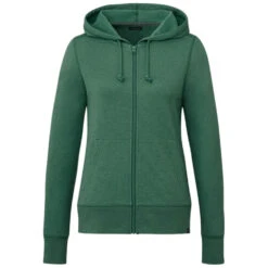 Elevate Women's Juniper Heather Argus Eco Fleece Full Zip Hoody