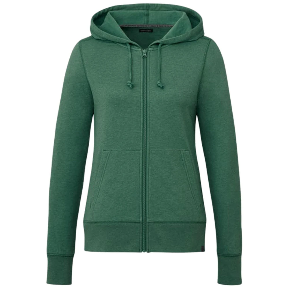 Elevate Women's Juniper Heather Argus Eco Fleece Full Zip Hoody 3 Elevate Women's Juniper Heather Argus Eco Fleece Full Zip Hoody