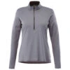 Elevate Women's Steel Grey Vega Tech Half Zip -Elevate TM98304 Steel Grey F