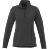 Elevate Women's Grey Storm Bowlen Polyfleece Quarter Zip -Elevate TM98308 Grey Storm F