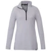 Elevate Women's Silver Heather Asgard Eco Knit Quarter Zip -Elevate TM98310 Silver Heather F
