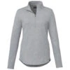 Elevate Women's Heather Grey Rigi Eco Knit Quarter Zip 1 Elevate Women's Heather Grey Rigi Eco Knit Quarter Zip -Elevate TM98311 Heather Grey F