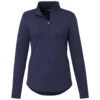 Elevate Women's Vintage Navy Rigi Eco Knit Quarter Zip -Elevate TM98311 Vintage Navy F