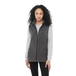 Elevate Women's Grey Storm Tyndall Polyfleece Vest -Elevate TM98501 Grey Storm HTF