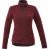 Elevate Women's Maroon Heather Tremblant Knit Jacket -Elevate TM98610 Maroon Heather F