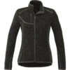 Elevate Women's Black Smoke Heather Tremblant Knit Jacket -Elevate TM98610 Black Smoke Heather F