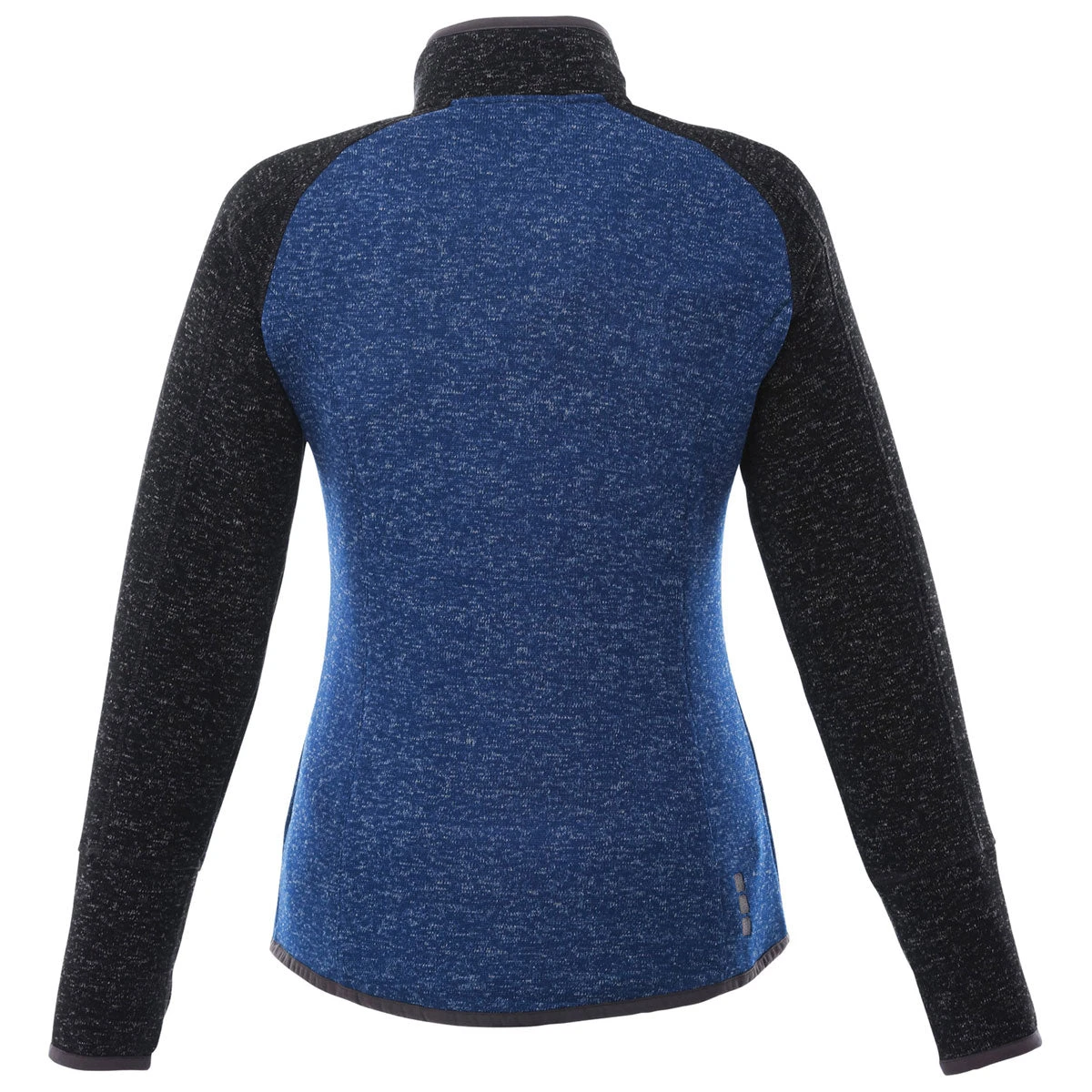 Elevate Women's Metro Blue Heather/Black Smoke Heather Vorlage Half Zip Knit Jacket 4 Elevate Women's Metro Blue Heather/Black Smoke Heather Vorlage Half Zip Knit Jacket - Image 2