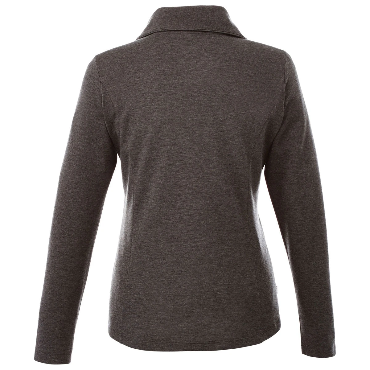 Elevate Women's Heather Dark Charcoal Stratton Knit Half Zip 4 Elevate Women's Heather Dark Charcoal Stratton Knit Half Zip - Image 2