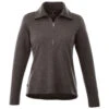 Elevate Women's Heather Dark Charcoal Stratton Knit Half Zip