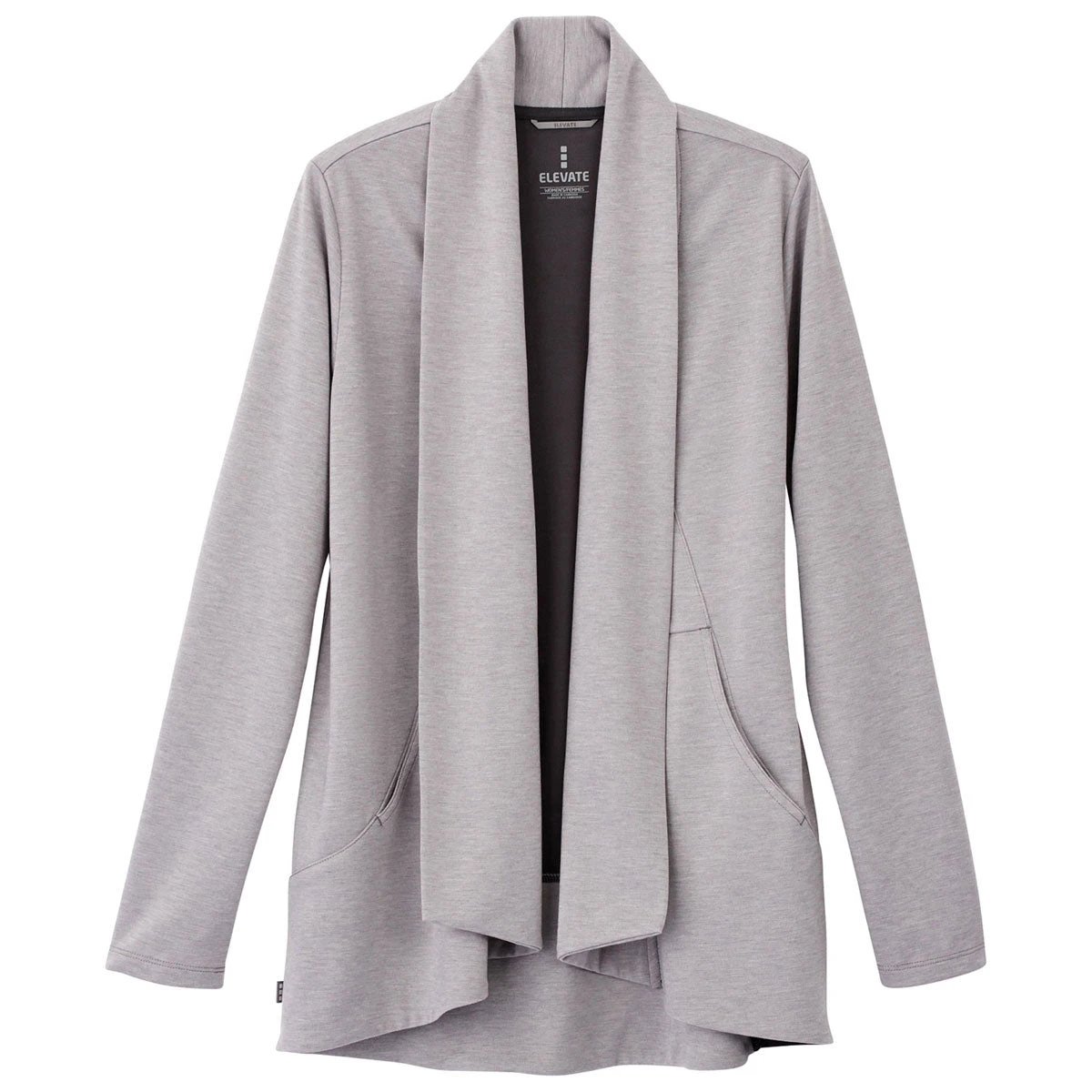 Elevate Women's Heather Grey Equinox Knit Blazer 3 Elevate Women's Heather Grey Equinox Knit Blazer