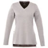 Elevate Women's Heather Grey Bromley Knit V-Neck -Elevate TM98614 Heather Grey F