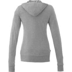 Elevate Women's Heather Grey Garner Knit Full Zip Hoodie 5 Elevate Women's Heather Grey Garner Knit Full Zip Hoodie -Elevate TM98731 Heather Grey B