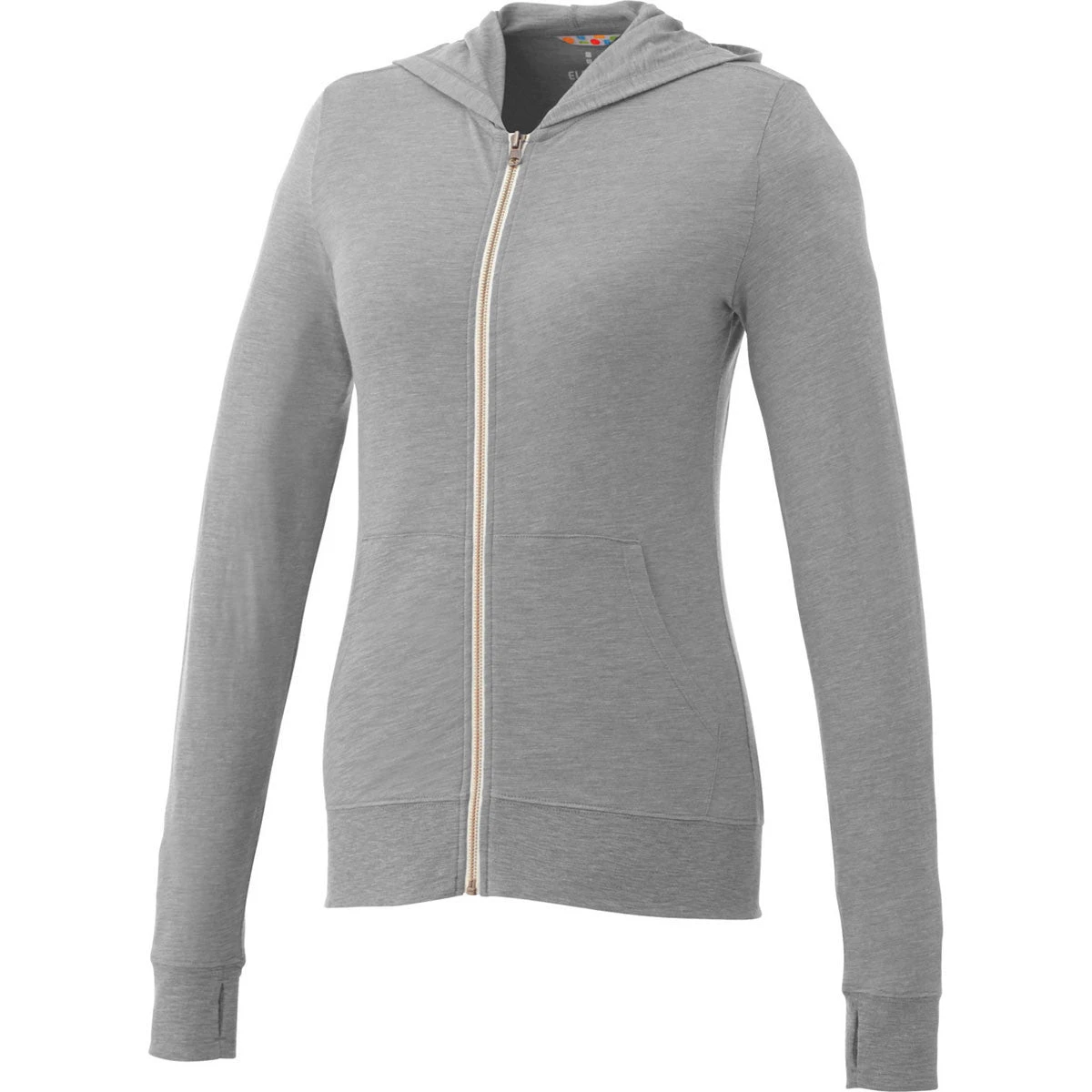 Elevate Women's Heather Grey Garner Knit Full Zip Hoodie 3 Elevate Women's Heather Grey Garner Knit Full Zip Hoodie