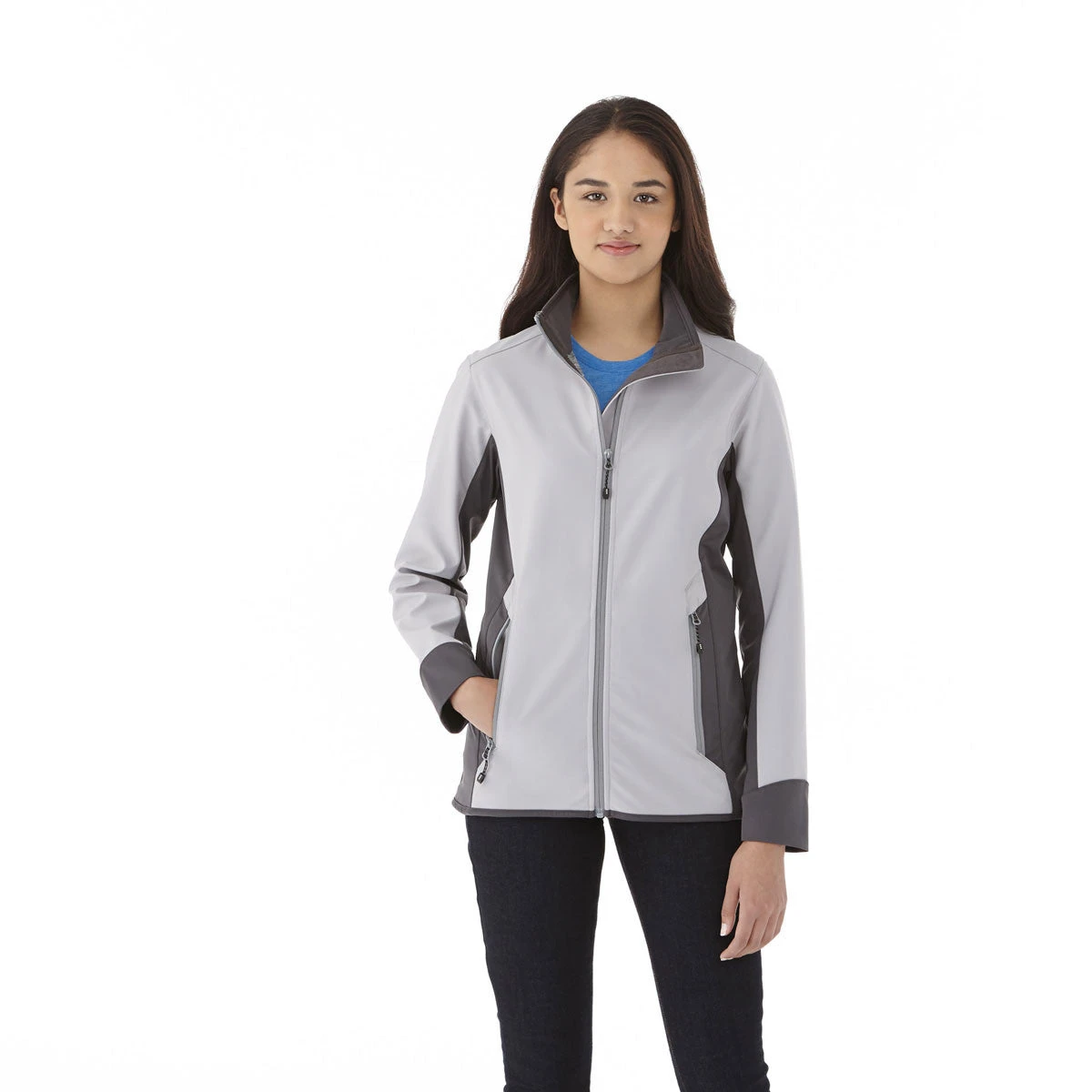 Elevate Women's Silver Sopris Softshell Jacket 5 Elevate Women's Silver Sopris Softshell Jacket - Image 3