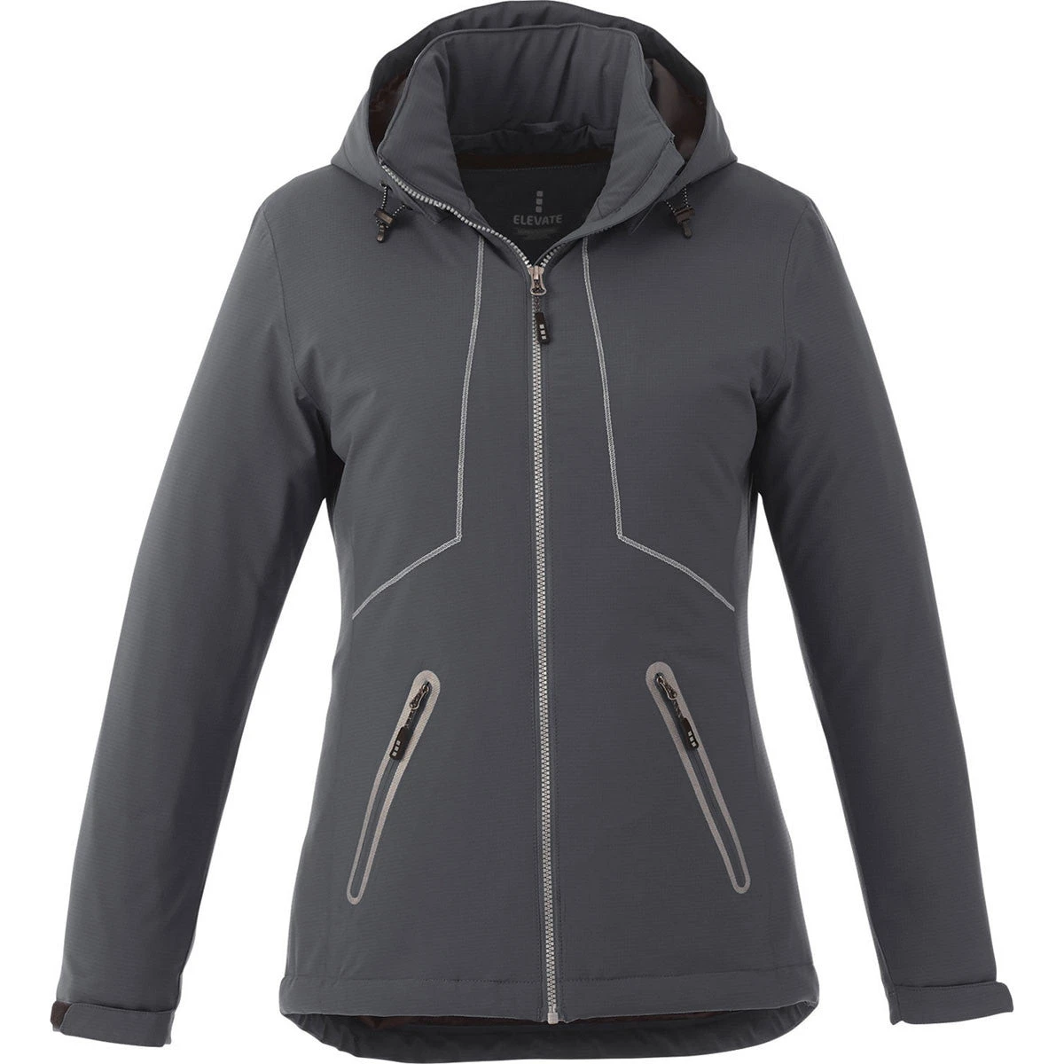 Elevate Women's Grey Storm Mantis Insulated Softshell Jacket 3 Elevate Women's Grey Storm Mantis Insulated Softshell Jacket