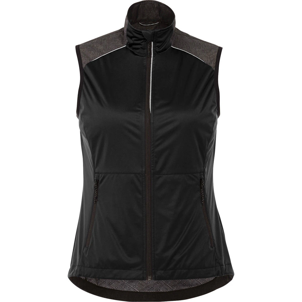Elevate Women's Black/Smoke Heather Nasak Hybrid Softshel Vest 3 Elevate Women's Black/Smoke Heather Nasak Hybrid Softshel Vest
