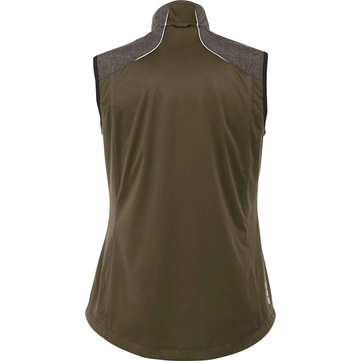 Elevate Women's Loden/Black Smoke Heather Nasak Hybrid Softshel Vest 4 Elevate Women's Loden/Black Smoke Heather Nasak Hybrid Softshel Vest - Image 2