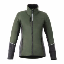 Elevate Women's Loden/Heather Dark Charcoal Fernie Hybrid Insulated Jacket
