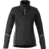 Elevate Women's Black/Heather Dark Charcoal Fernie Hybrid Insulated Jacket -Elevate TM99555 995 F