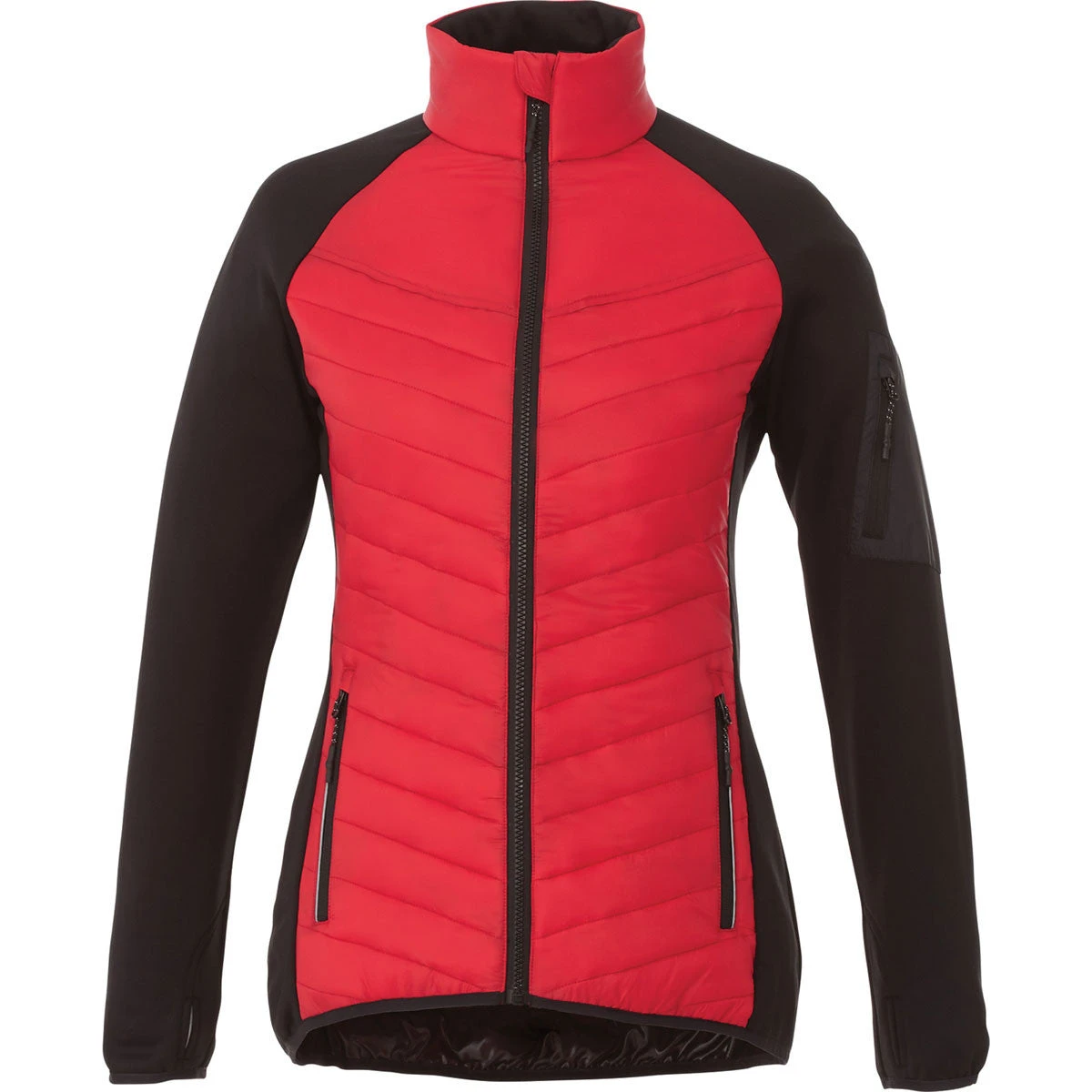 Elevate Women's Team Red/Black Banff Hybrid Insulated Jacket 3 Elevate Women's Team Red/Black Banff Hybrid Insulated Jacket