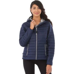 Elevate Women's Vintage Navy Silverton Packable Insulated Jacket 7 Elevate Women's Vintage Navy Silverton Packable Insulated Jacket -Elevate TM99652 Vintage Navy HTF