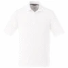 Elevate Men's White Dade Short Sleeve Polo 2 Elevate Men's White Dade Short Sleeve Polo -Elevate tm16398 front view